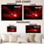 Illustration d'art rouge foncé sur toile tendue-2114303552