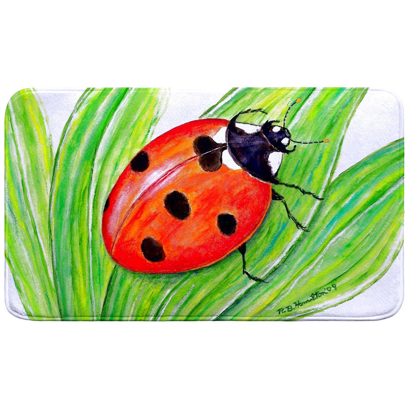 Ladybug Bath Mat, Single - 18" L x 30" W