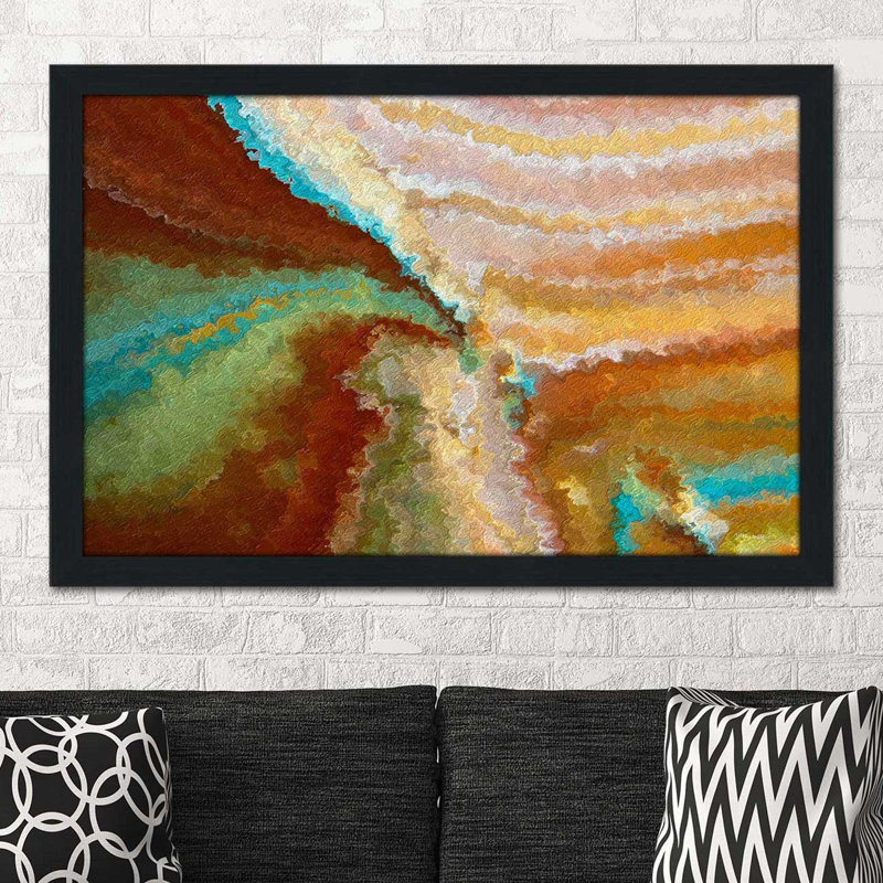 «Mark 1: 35 Prayer change devoir» par Mark Lawrence - reproduction, H 27,5 po x l 39,5 po x P 0,75 po, Cadre espresso