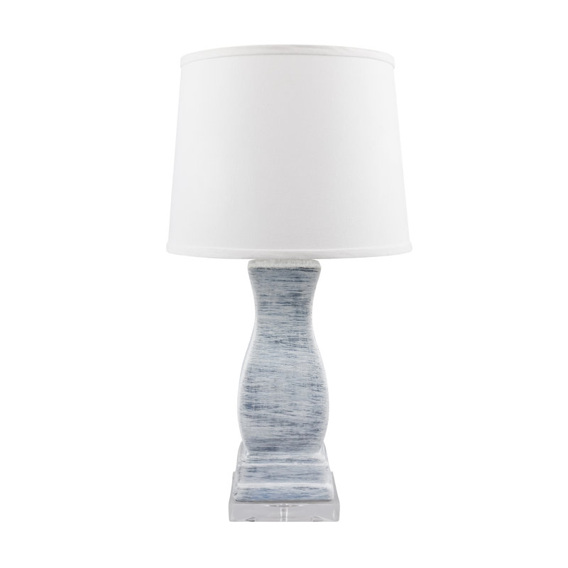 Lampe de table en céramique moyenne carrée 26 po Parmer