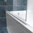 Julien 34" W x 58" H Hinged Frameless Tub Door with Heat Soaking Process-2020974431