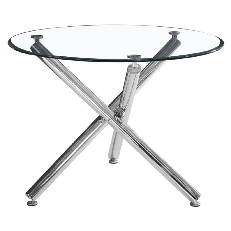 Table de salle à manger Alayah, Chrome