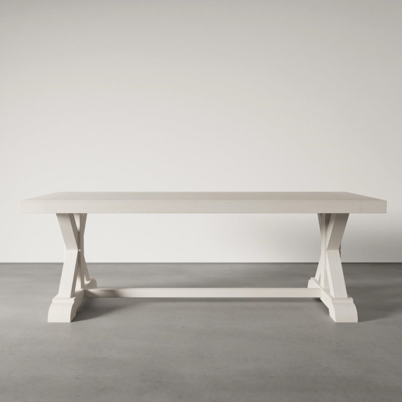 Table de salle à manger Madera, Blanc pur, L 78 po x l 35 po