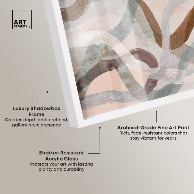 «Desert Trails Living Room» par Art Remedy, H 37 po x l 55 po, Blanc