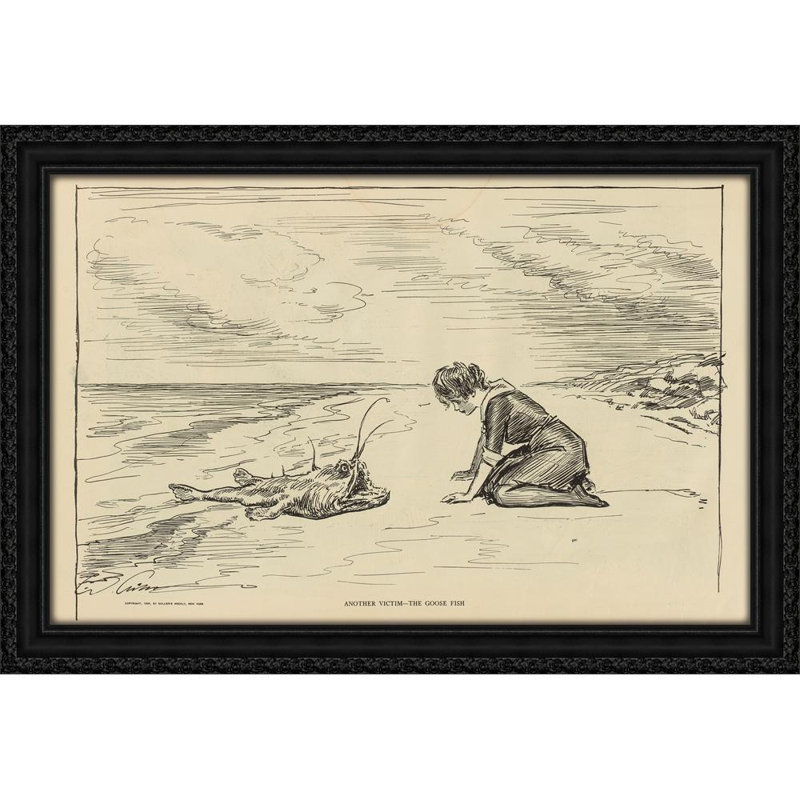 Une autre victime - le poisson-oie (1900-1905), H 22 po x l 32 po