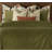 Pleated Velvet Olive Green Duvet Cover & Insert Set-73091759