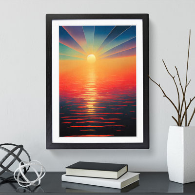 Enlightening Sunset View - Framed Print