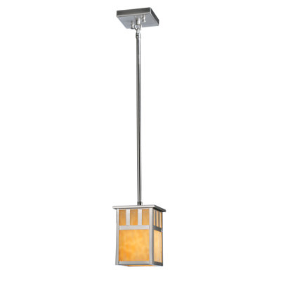 1 - Light Silver Single Pendant