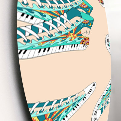 Ensemble de 3 décorations murales espadrilles hautes
