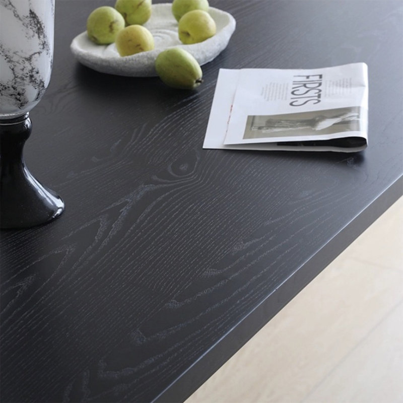 Solid wood natural heavy dining table, 29.52"H x 62.99"L x 31.49"W