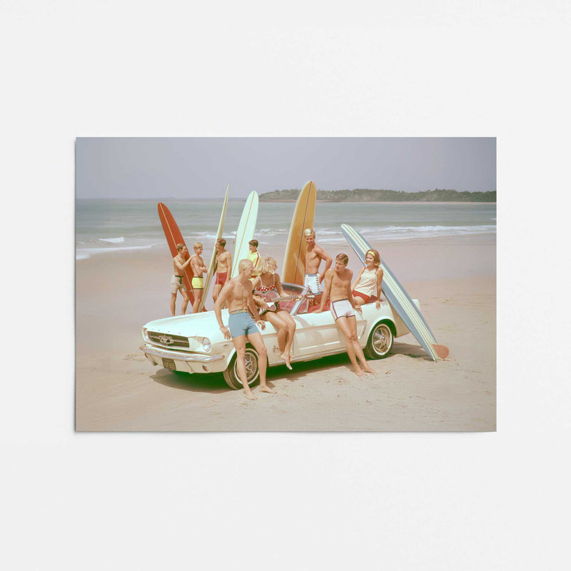 Impression d'art Surf Club Summer, 11" H x 14" W, Impression sans cadre