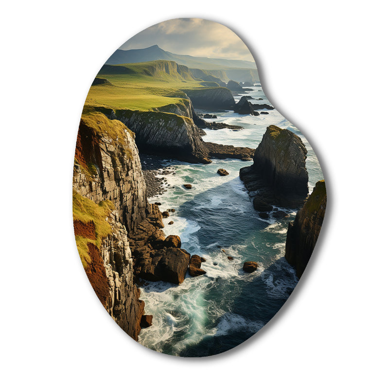 Reveles - Décoration murale irrégulière en forme de poire en Irlande, H 30 po x l 22 po