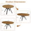 Ensemble de table de salle à manger extensible 43,2 "-59.1" Clanton, table de cuisine ronde Mid-Century-2035033154-2035033155-2035033164