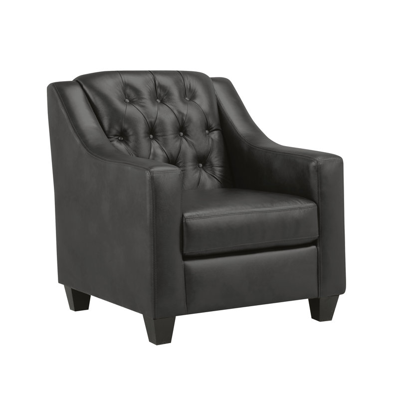 Ensemble de salon 2 pièces Debolt, Cuir gris anthracite assorti