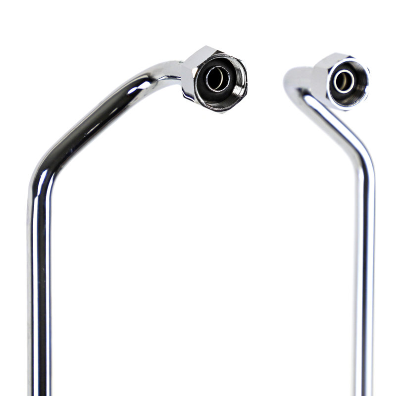 1/2 " x 24 " Double Offset Brass Bath Supply, Polished Chrome