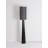 Modern minimalist iron and fabric floor lamp.