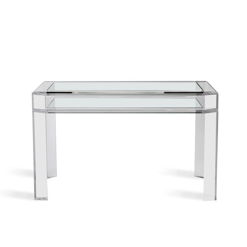 Surrey Clear Acrylic and Glass Writing Desk
