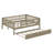 Full Size Wood Daybed With Trundle And Fence Guardrails