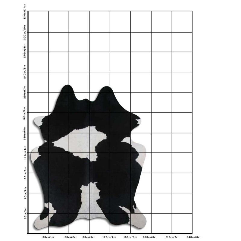 Cowhide Rug Black And White