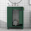 Meuble-lavabo 24 po avec lavabo en céramique, armoire de rangement multifonctionnelle avec porte et support latéral-1398021239