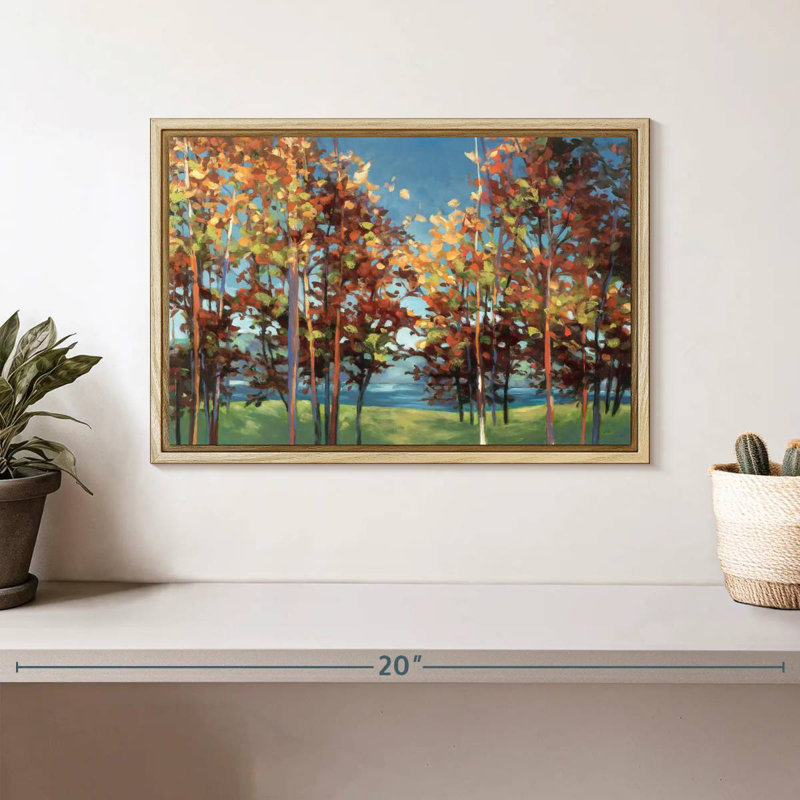 Kaléidoscope, Cadre flottant en bois naturel, 13 po x 9 po