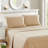 Lux Decor Collection Stripes Bed Sheets Microfiber Bedding Set with Fitted, Flat Sheet & Pillowcase-1713469941-1713469902