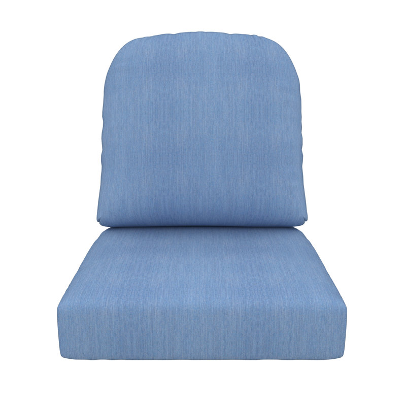Outdoor Sunbrella® Seat/Back Cushion, Cast Ocean Sunbrella® Plainweave