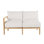 Santa Barbara 57.5" Wide Teak Loveseat with Cushions