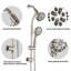 Ensemble de bar coulissant sans perceuse en acier inoxydable à 7 réglages - Système de spa à double pomme de douche (valve brute)-112346260