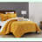 Geometric Reign Comforter Set - 5 Piece Clip Jacquard Design with Decorative Pillows and Shams - Bedding Collection