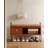 31.1" Brown Rectangular Solid Wood Shoe Storage