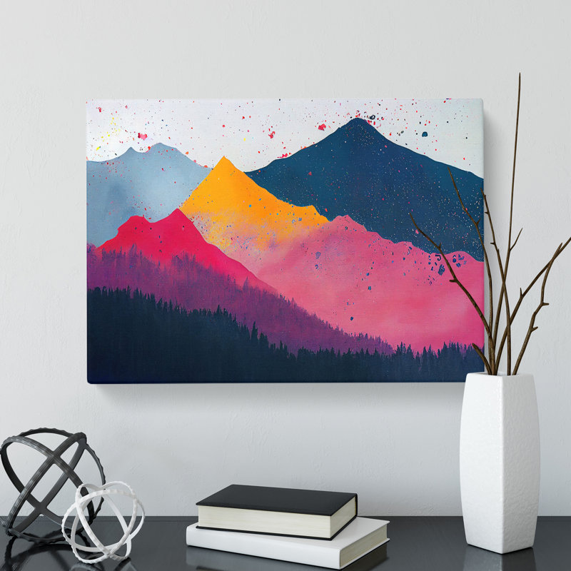 Mountain Splash Vol.4 Abstract - Wrapped Canvas, 35cm H x 50cm W x 3cm D