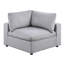 Ensemble de canapé modulaire en velours côtelé 7 pièces gris foncé 2X