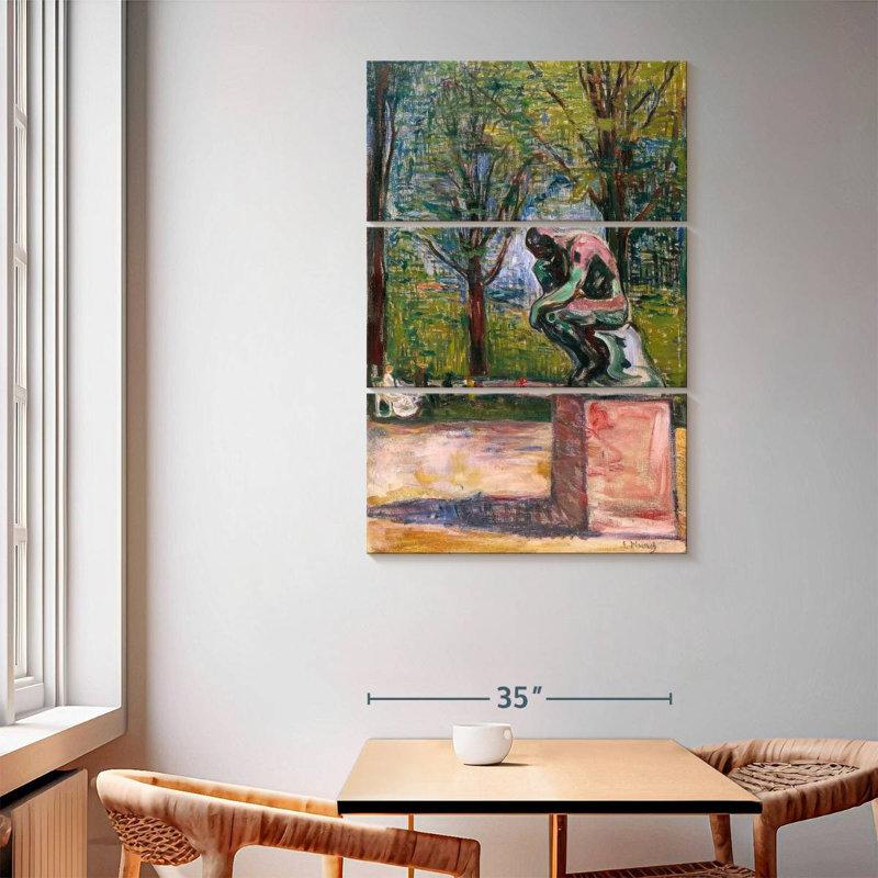 Avery Rodin's The Thinker-Dr. Linde's Park, H 65 po x l 42 po