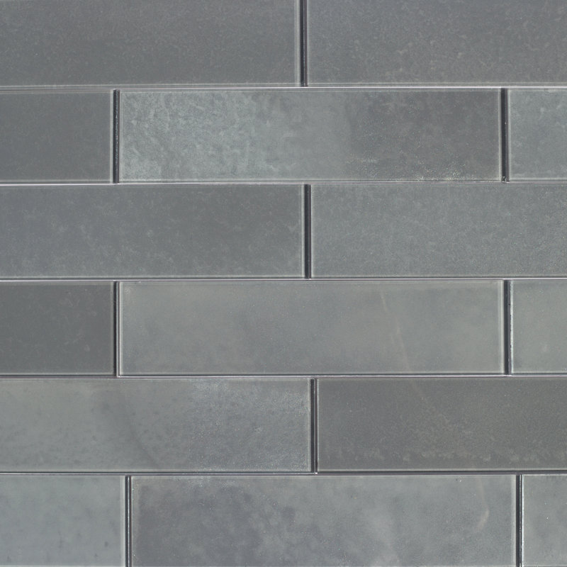 Forever Glossy 3 in. x 12 in. Diamond Grade Glass Straight Edge Subway Decorative Kitchen & Bathroom Wall Tile