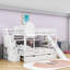 Hannu 2 Drawers Bunk Bed with Storage Stairs, Slide and Bookcase-366781092-377512707