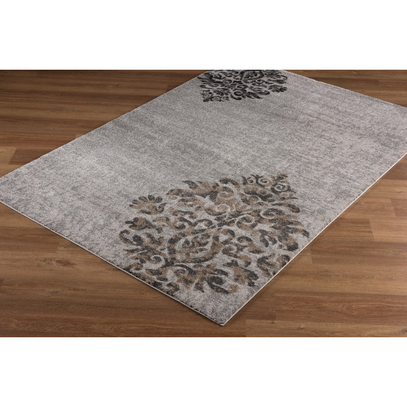 Tapis gris Mcguigan, Rectangle 3 pi 11 po x 5 pi 7 po