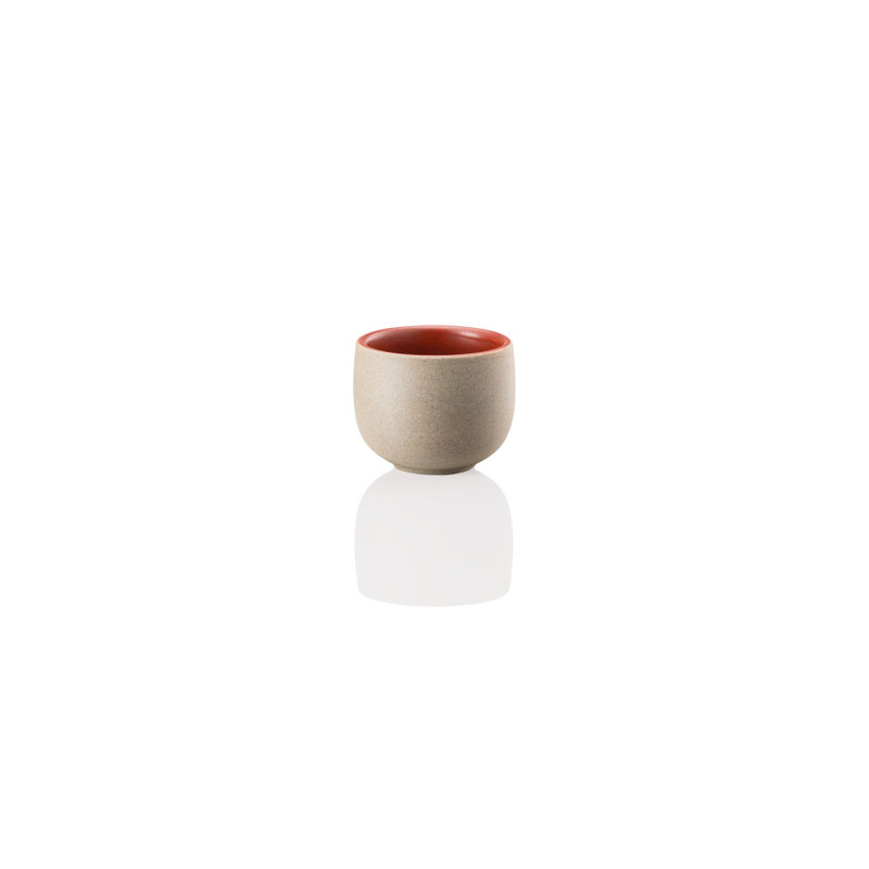 Joyn Stoneware Espresso Cup, Ash/Brown