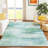 Machine Washable Indoor/Outdoor Chantille ACN2402 Abstract Rug-5455450