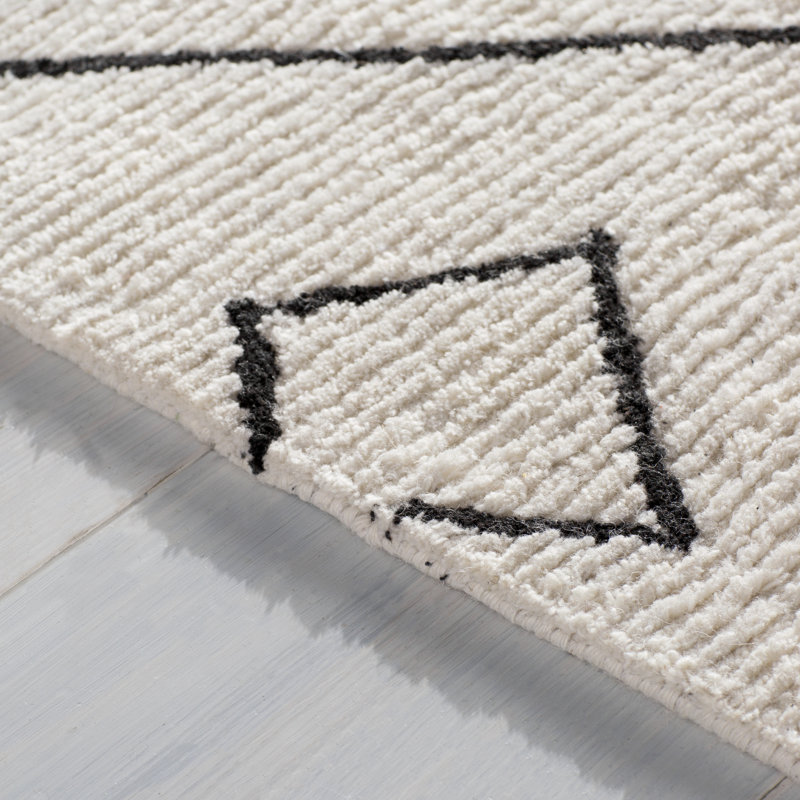 Tapis touffeté à la main Fulda, Rectangle 7 pi 6 po x 9 pi 6 po
