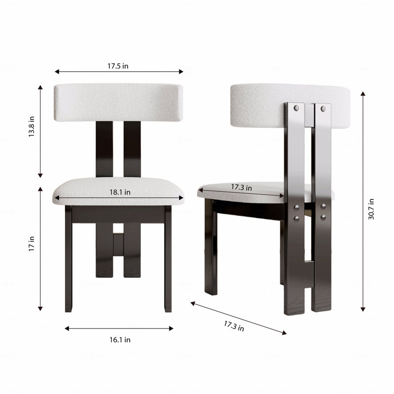 Chaises de salle à manger en velours