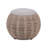 Natural Woven Ottoman With Storage, Brown