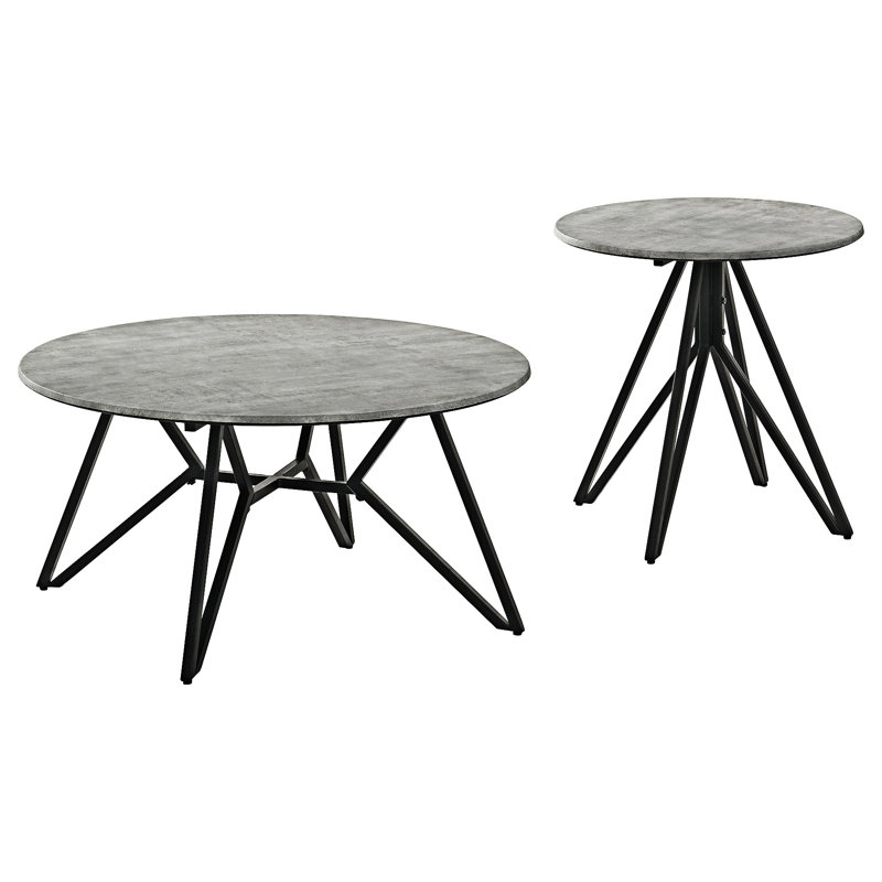 Round Coffee Table And End Table Set