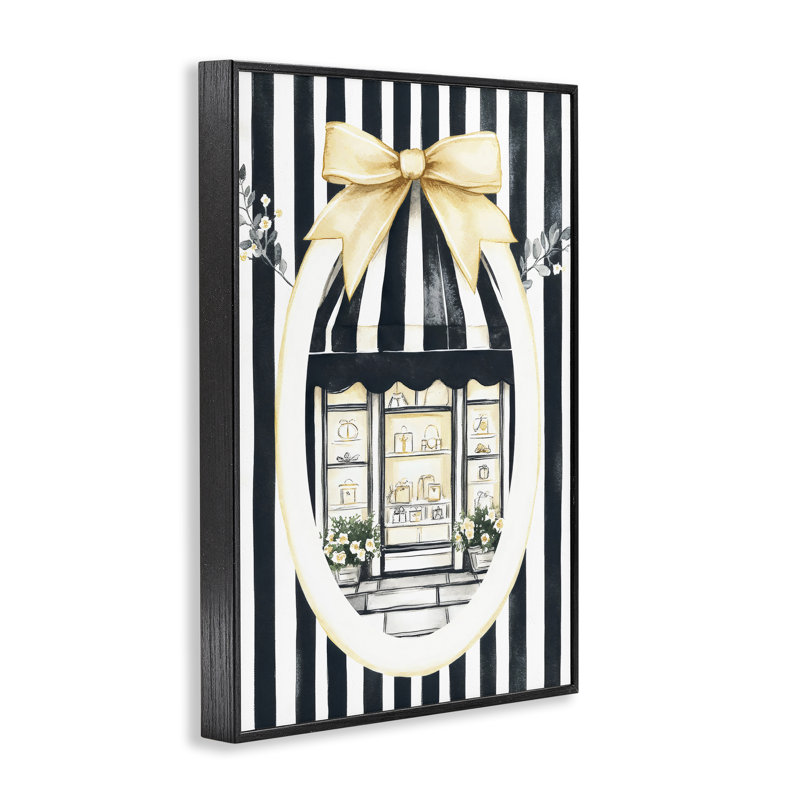 Giclée encadrée pour fenêtre Maison, par Petal Prints Design, 18 po x 12 po, Midnight Black Giclee Framed