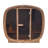 2-4 Person Patchwork Red Cedar Outdoor Traditional Steam Sauna With Tinted Tempered Glass Panels, Weather-Resistant Asphalt Shingle Roof, And Rustic Solid Wood Frame