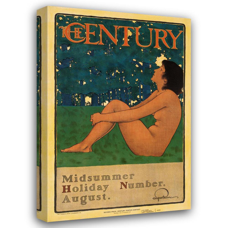 «The Century Midsummer Holiday Number. August» par Maxfield Parrish - Art mural sur toile tendue avec châssis