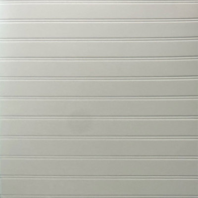 Vinyl Beadboard MirroFlex 4ft. x 10ft. PVC Glue up 3D Wall Panels - Gloss White (40 sq.ft./sheet)