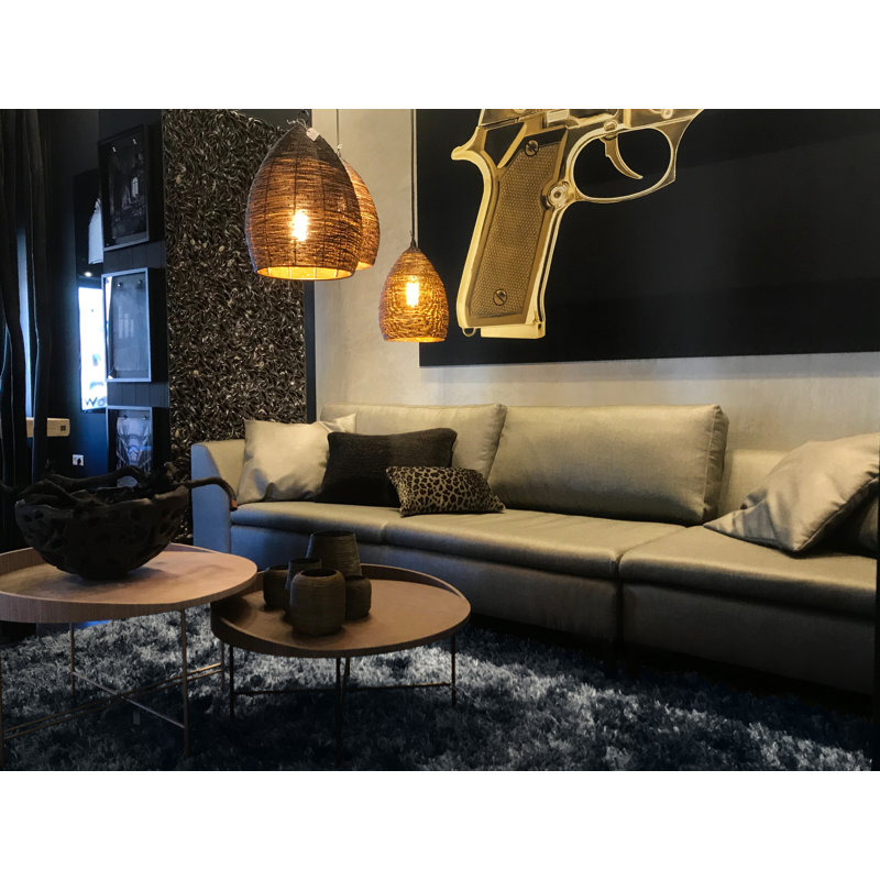 Katy Solid Colour Hand Woven Area Rug, Rectangle 140 x 200cm