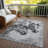 Machine Washable Indoor/Outdoor Cinead ACN1718 Gray Rug-104845888