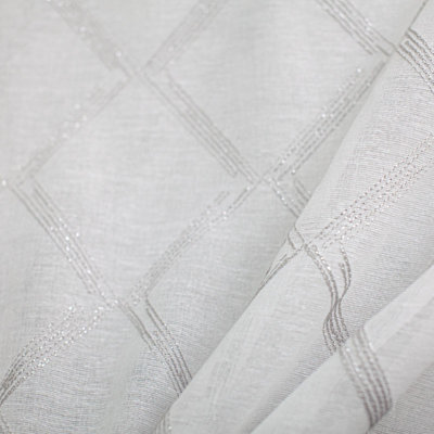 Diamond Metallic Embroidered Sheer | Teresa Fabric_TERESA